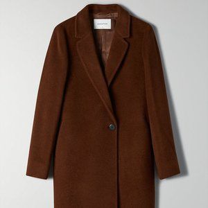 Aritzia Babaton Stedman coat, size S, Woodland Brown camel hair